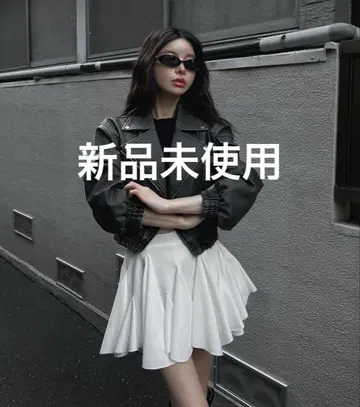 다리치 랜덤 밑단 미니 스커트