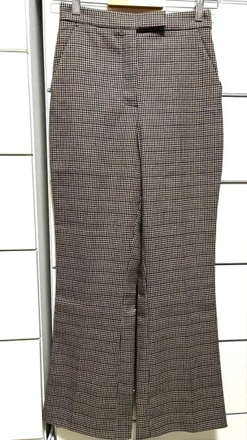 ZARA 브라운 체크 팬츠