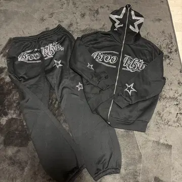 SHEIN 스톤 맨투맨 셋업 여성용 L 속기모