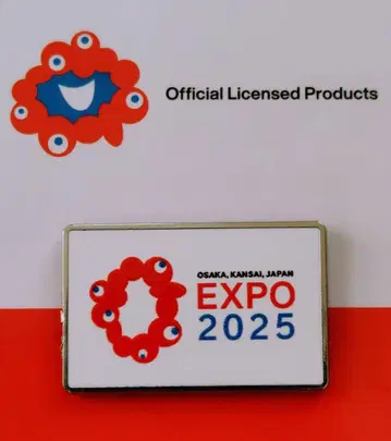 만박 EXPO2025 핀 배지 심볼 로고 마크 가로 조합 미야쿠미야쿠