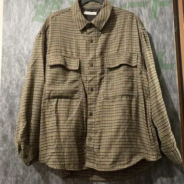 FREAK'S STORE 체크 무늬 긴팔 셔츠 플리스 자켓