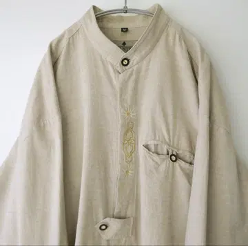 로리안 셔츠 긴팔 노카라 XL