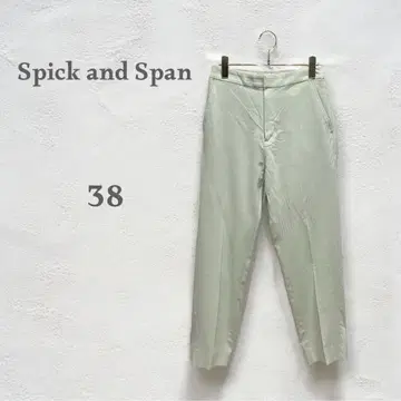 Spick and Span 테이퍼드 팬츠 슬랙스 셔츠 민트
