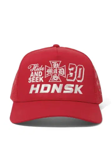 새상품 HIDEANDSEEK HDNSK 메쉬 캡 빨간색