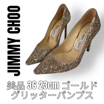 JIMMY CHOO 지미추 36 23cm 펌프스 글리터 은색
