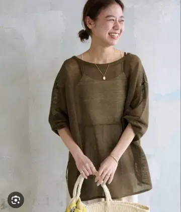 저널 스탠다드 메쉬 풀오버