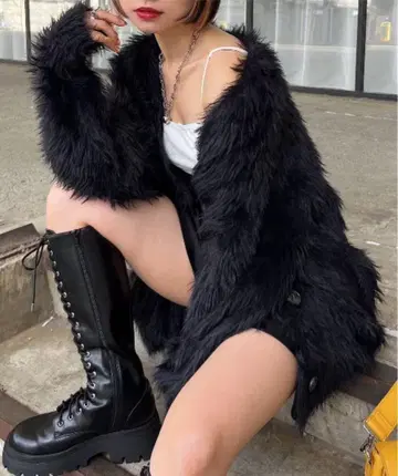 PAGEBOY 몬스터 페더 가디건