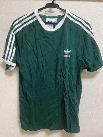adidas 그린 스트라이프 반팔 T셔츠