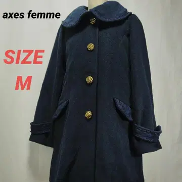 axes femme 엑시즈팜 롱 코트 꽃 버튼 레이스