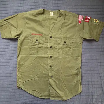 60s 보이 스카우트 셔츠 노카라 BSA 빈티지
