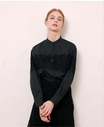 [ LOULOU WILLOUGHBY ] 플라워 레이스 셔츠