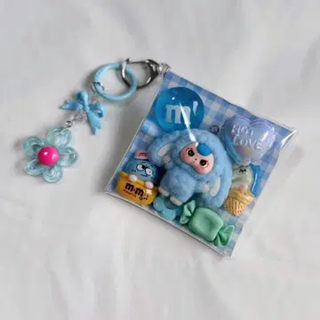 인기 가챠 파우치 블루 미니몬스터 blue 토끼 baby