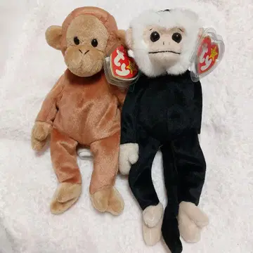 택 포함 새상품급 Ty 봉제 인형 원숭이 2체 세트