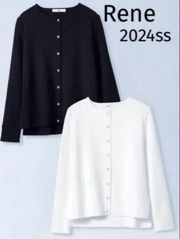 미사용 새상품 Rene 르네 2024년 가디건 화이트 36 사이즈