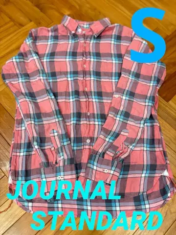 새상품급 journal standard relume 체크 셔츠 S 남성용