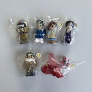 붉은 돼지 손가락 인형 미사용 스튜디오 지브리 피규어