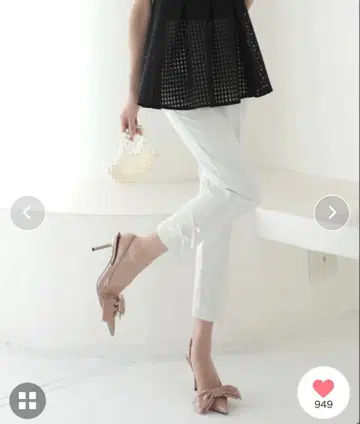 택 포함 새상품 사이드 리본 팬츠 meraki
