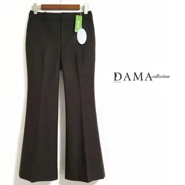새상품 DAMA collection 울 혼방 플레어 팬츠 일본제