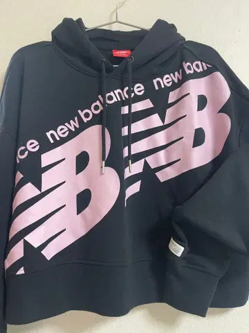 새상품급 선착순 new balance 후디 L 블랙/핑크