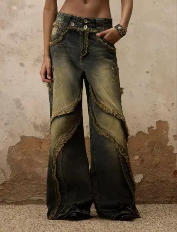 [ PERSONSOUL ] DESTRUCTIVE DENIM JEANS