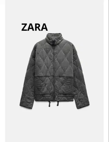 ZARA 퀼팅 자켓 그레이