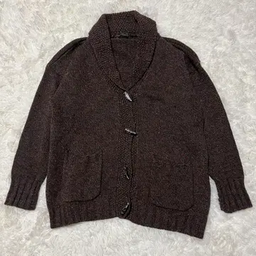 레어 80s Eddie Bauer 니트 가디건 [ L ] 울 100%