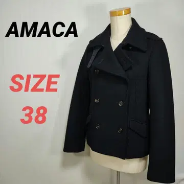 AMACA 아마카 피 코트 여성용 양모 사이즈 38
