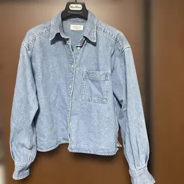 Le Denims SLOBE 긴팔 데님 셔츠 라이트 블루