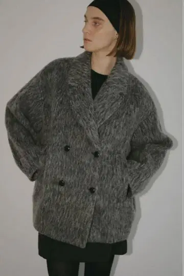 MANOF SHAGGY COCOON COAT