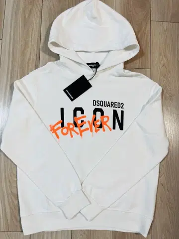DSQUARED2 ICON 후드티 화이트
