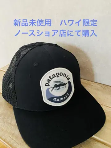 새상품 하와이 한정판 파타고니아 메쉬 캡 patagonia 블랙
