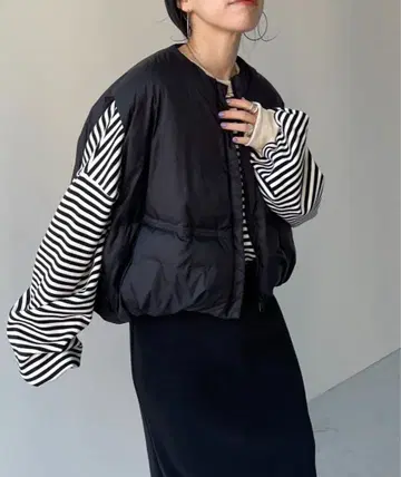 wee9s/에그 베스트 [블랙] /egg down vest