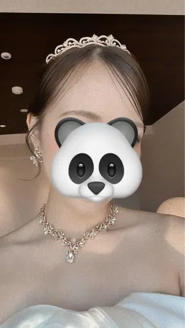 결혼식 사전 촬영 티아라 골드