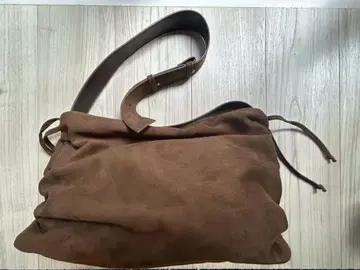 [ 새상품 ] 브라운 스웨이드 숄더백