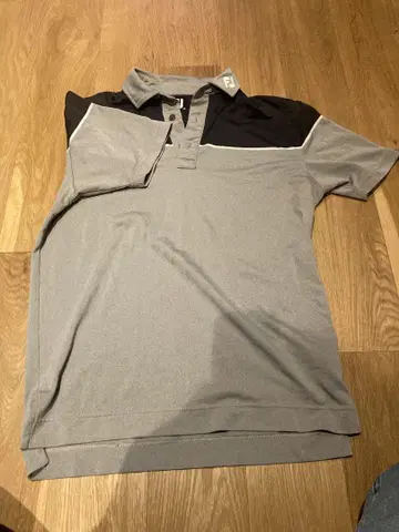 FJ 피케 셔츠 M 사이즈 그레이/블랙