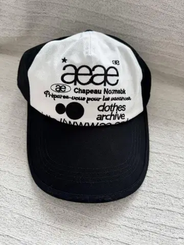 aeae 야구 모자 화이트/블랙
