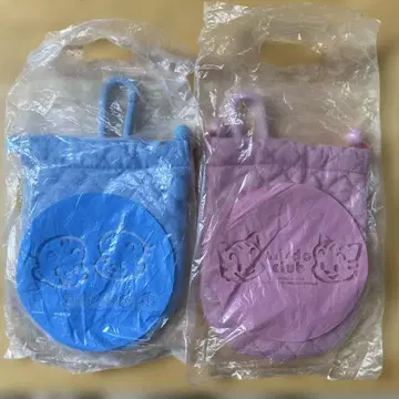 미스터 도넛 클럽 거울 파우치 2종 미사용 하라다 오사무