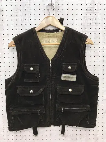 레트로 낚시 구제 의류 SHARPMAN 보아 안감 코듀로이 베스트