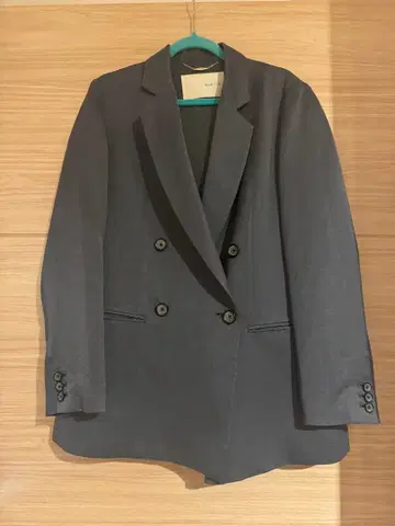 아바하우스 qualit 그레이 더블 브레스트 자켓