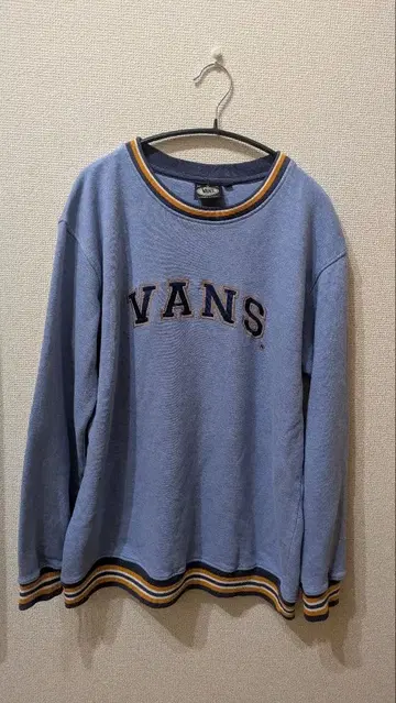 VANS 블루 스트라이프 소매 트레이닝복