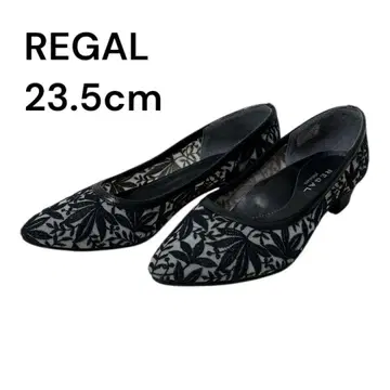 [새상품급] 인기 컬러 REGAL 리갈 펌프스 레이스 블랙 23.5cm