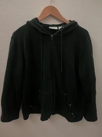 Liz Claiborne Jeans 블랙 지퍼 후디