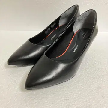 새상품급 ROCKPORT 스틸레토 블랙 가죽 25cm