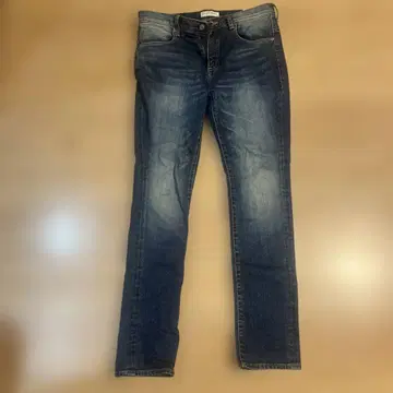 ICHIMILE GRATORY 데님 블루 슬림핏 청바지