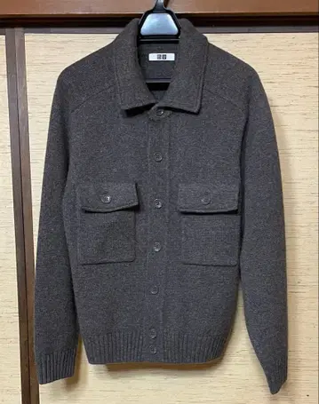 UNIQLO U 라무 니트 자켓 브라운 S
