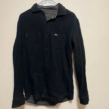 Lacoste 긴팔 셔츠 블랙, 스트라이프
