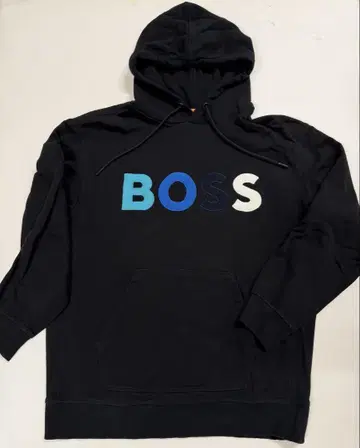 BOSS 후드 부착 후드티 블랙 XXL