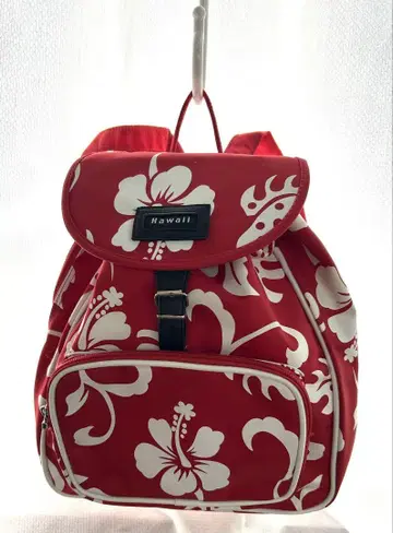 하와이 히비스커스 패턴 백팩