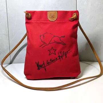 IL BISONTE 레드 숄더백 일비종떼 크로스 바디백