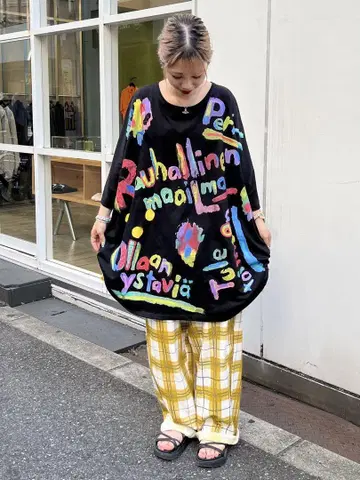 KiiTOS 손글씨 로고 컬러풀 팝 BIG T셔츠 오버 사이즈